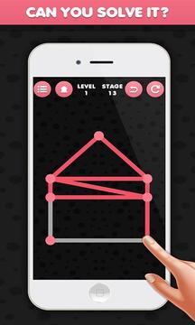 One Touch Line Draw - Single Stroke Puzzle Game游戏截图3