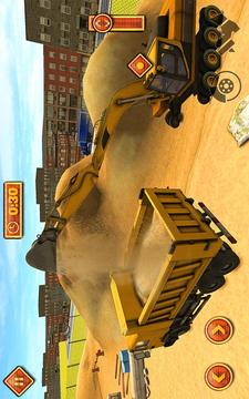 Modern City Site Construction Truck 3D Sim Game游戏截图3