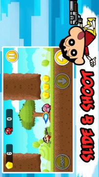 Shin Chan Shooter vs Monsters Adventures Games游戏截图4