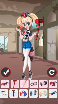 Game Harley Quinn Dress Up - girl games游戏截图2