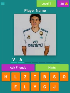 Real Madrid Player Quiz游戏截图3
