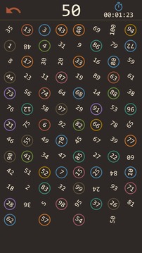 Find numbers: 1 to 100游戏截图4