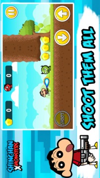 Shin Chan Shooter vs Monsters Adventures Games游戏截图5