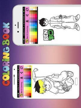 Ben 10 Ultimate Alien Coloring Book游戏截图1