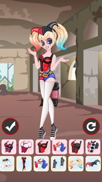 Game Harley Quinn Dress Up - girl games游戏截图1