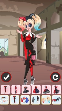 Game Harley Quinn Dress Up - girl games游戏截图3