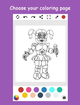 Circus Baby coloring book游戏截图4