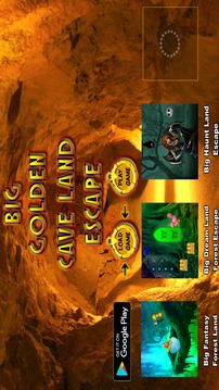 Big Golden Cave Land Escape游戏截图4