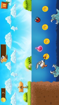 Super Looney Bunny Baby Bugs Tunes Run in jungle游戏截图2