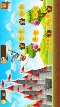 Super Looney Bunny Baby Bugs Tunes Run in jungle游戏截图1