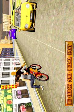 Spider Hero BMX Bicycle Taxi Driver游戏截图2