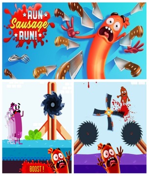 Sausage Runner : Kitchen Escape游戏截图2