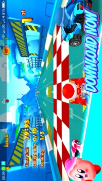 Racing Kirby Friends 3D游戏截图1