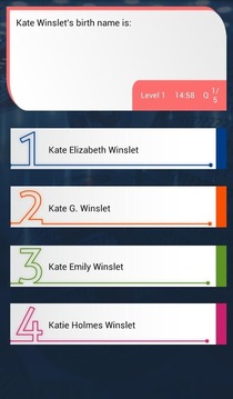 Kate Winslet Quiz游戏截图3