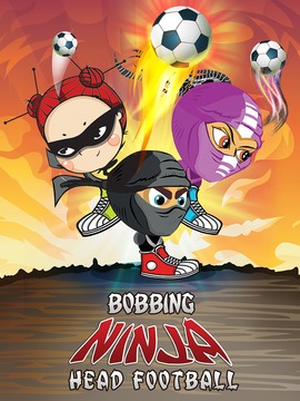 Bobbing Ninja Head Football游戏截图1