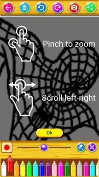 Learn to color Spider hero man游戏截图1
