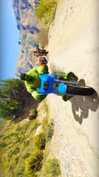 Superheroes Downhill Racing Bike游戏截图1
