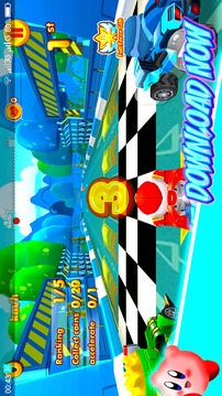 Racing Kirby Friends 3D游戏截图3