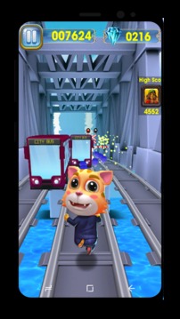 Cat Runner-Online Rush Subway Sonic Talking Pet游戏截图3
