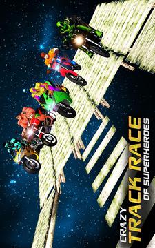 Superhero Moto Bike Race: Impossible Stunts游戏截图1