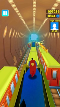 Super Heroes Subway Surf 3D游戏截图2