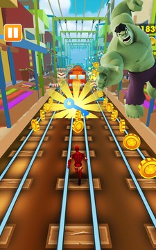 Run Avenger Run: ironman, spiderman & hulk游戏截图4