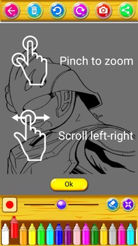 超人英雄的着色书零游戏截图1
