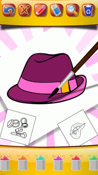 Beauty Coloring Books: Fashion Coloring Pages游戏截图4