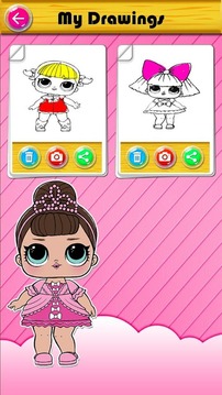 Coloring Book for Surprise Dolls LOL游戏截图5