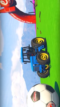 Superheroes Tractor Stunt Racing Games游戏截图5