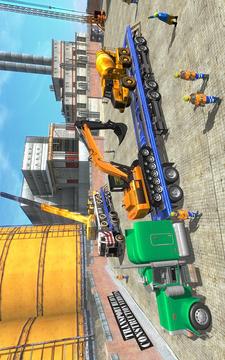 Construction Machines Transporter Cargo Truck Game游戏截图4