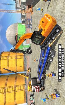 Construction Machines Transporter Cargo Truck Game游戏截图5