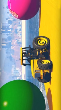 Superheroes Tractor Stunt Racing Games游戏截图3