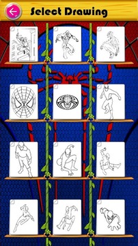 The amazing spider hero Coloring Book游戏截图2