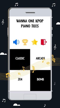 Wanna One Piano Tiles Game游戏截图3