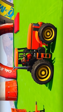 Superheroes Tractor Stunt Racing Games游戏截图1