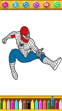 The amazing spider hero Coloring Book游戏截图4