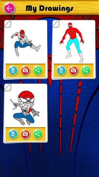 The amazing spider hero Coloring Book游戏截图5