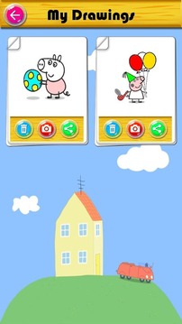 Pinky Pig Coloring Book游戏截图5