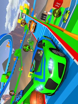 Superhero Car Racing & Car Stunts游戏截图1