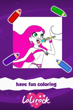 Loli Girls Coloring Game游戏截图3