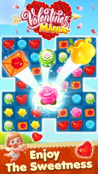 Valentine Mania - Match 3 Puzzle游戏截图1