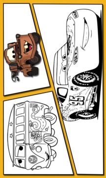 Mcqueen Coloring pages 2 Cars 3 - Coloring Mcqueen游戏截图5