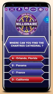 Millionaire 2018 Quiz - Who Wants to Be a Rich?游戏截图4