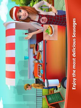 Sausage & BBQ Stand - Run Food Truck Cooking Game游戏截图2