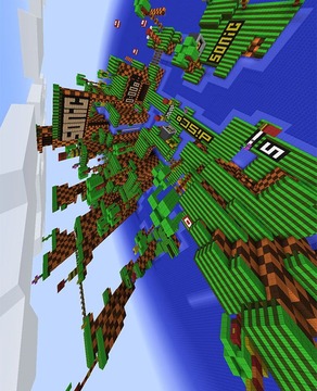 Map Sonic the Parkour Hedgehog for MCPE游戏截图1