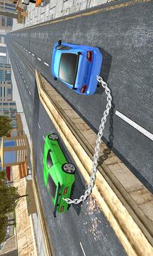 Impossible Chained Cars Match游戏截图2
