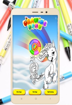 Coloring Unicorn Pony Page游戏截图5