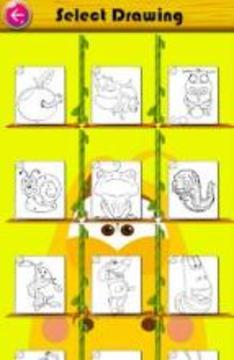 Coloring pages Larva worm games free游戏截图3