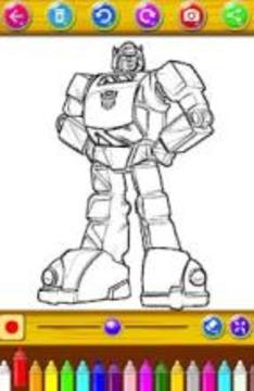 Robot Transform Coloring Pages games free游戏截图4